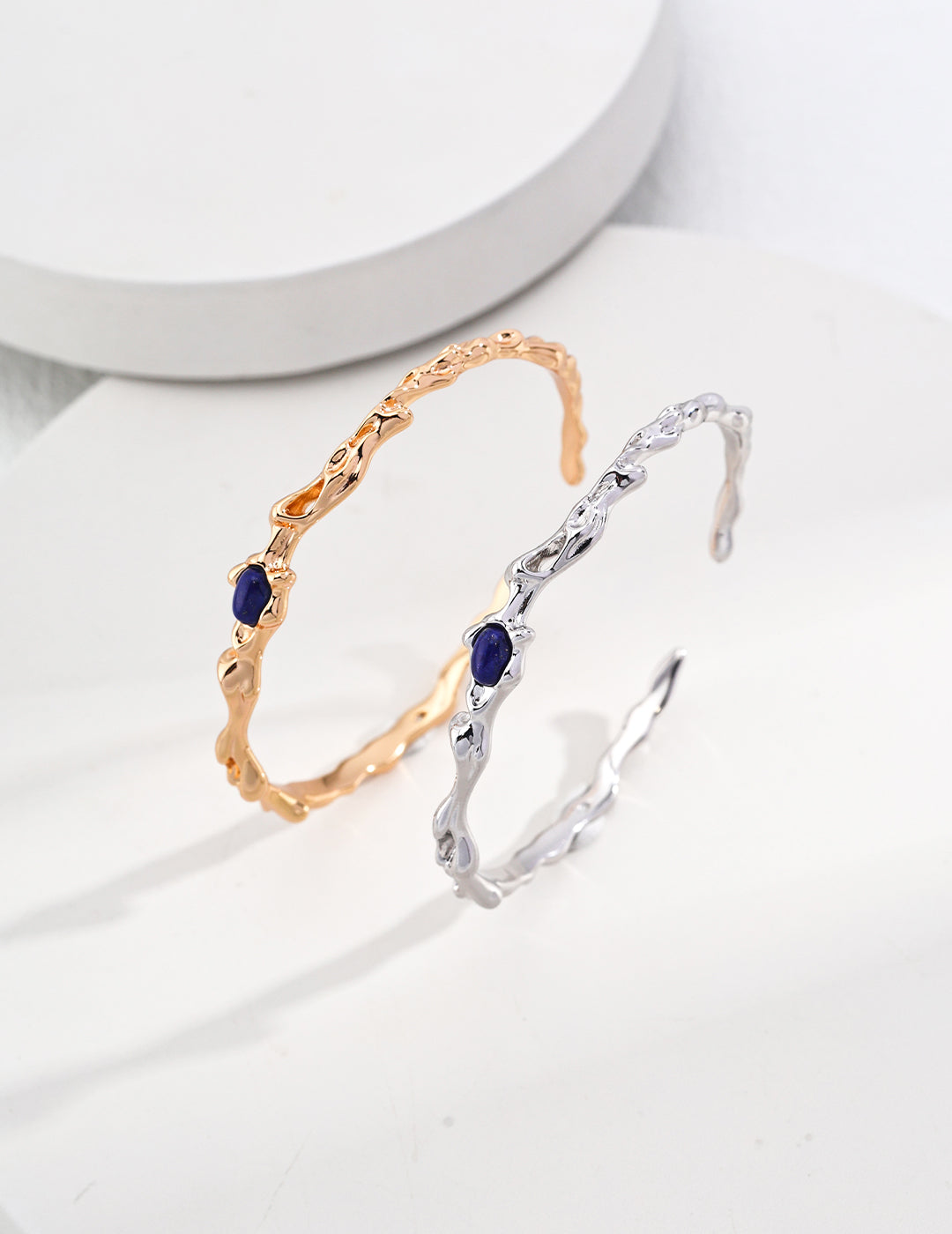 Topo Revive Lapis Lazuli Flowing Stream Bangle Bracelet