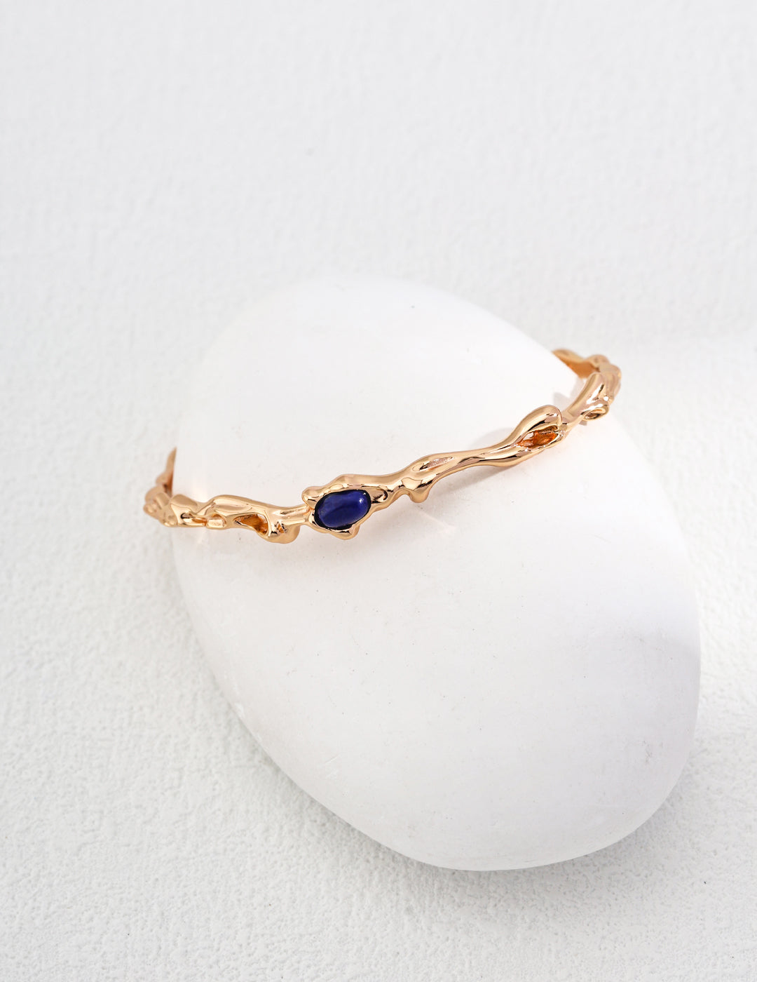 Topo Revive Lapis Lazuli Flowing Stream Bangle Bracelet
