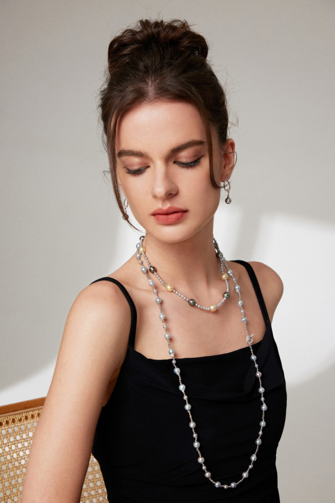 Topo Revive Multi-Style Baroque Akoya Pearl Long Necklace