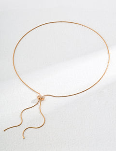  S925 Silver Vintage Zircon Necklace