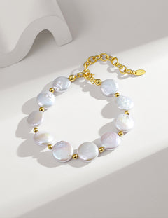 Topo Revive Freshwater Flat Baroque Pearl Bracelet