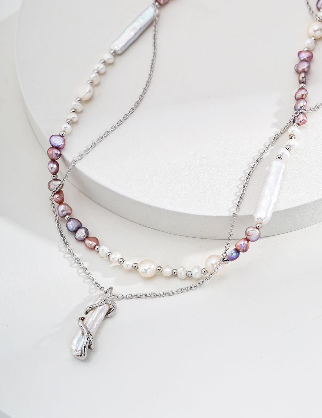 Topo Revive Iridescent Harmony Pearl Necklace