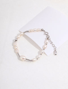 Topo Revive Irregular Pearl Golden Glow Pearl Bracelet