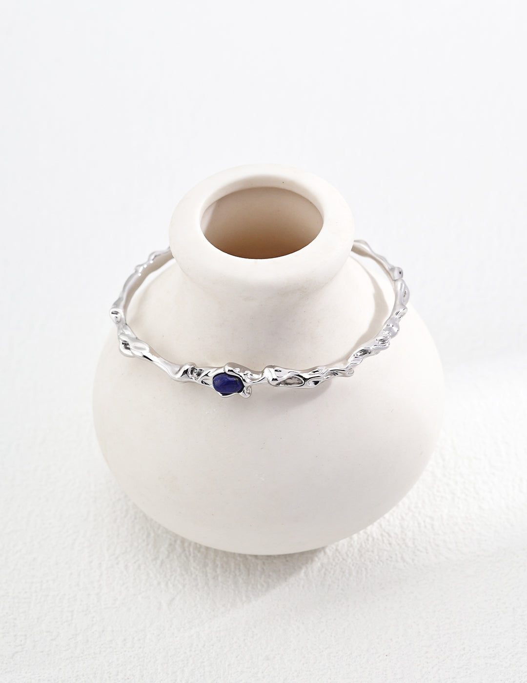 Topo Revive Lapis Lazuli Flowing Stream Bangle Bracelet