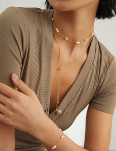 Topo Revive The Seventeen Natural Pearls Choker Necklace